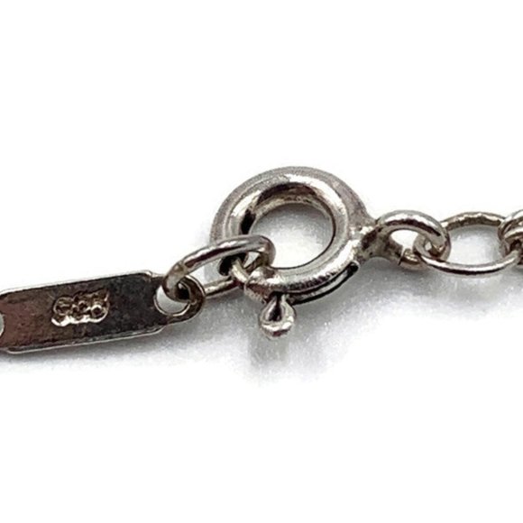 Authentic Tiffany & Co 925 Silver Infinity Pendant with Double Chain Necklace - Picture 8 of 9